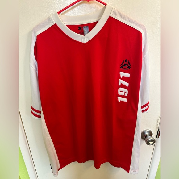 Red & White Starter Soccer Jersey - Picture 1 of 4